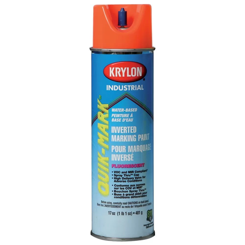 Krylon® Industrial Quik - Mark™ Water - Based Inverted Marking Paint - QC Supply -