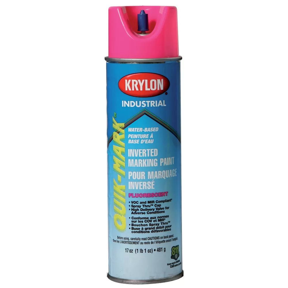 Krylon® Industrial Quik - Mark™ Water - Based Inverted Marking Paint - QC Supply -