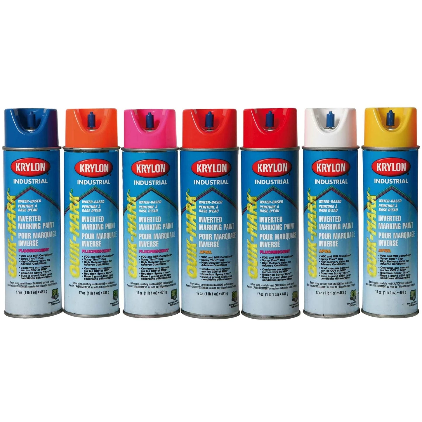 Krylon® Industrial Quik - Mark™ Water - Based Inverted Marking Paint - QC Supply -