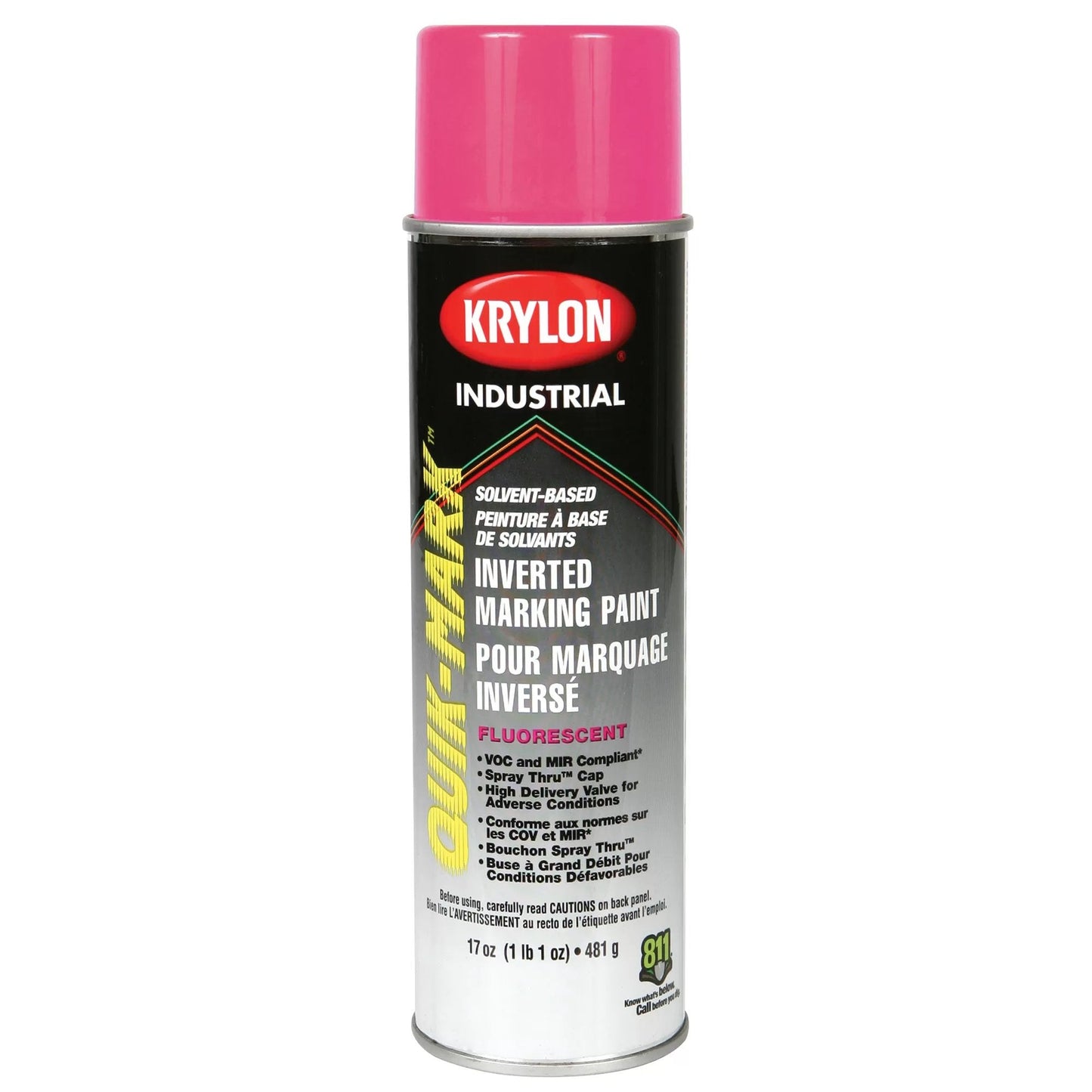 Krylon® Upside Down Solvent - Based Pavement Striping Paint - QC Supply -