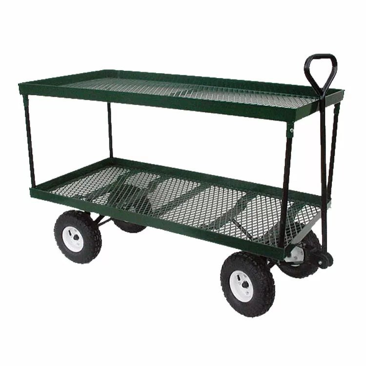Large Double Deck Metal Wagon - QC Supply -
