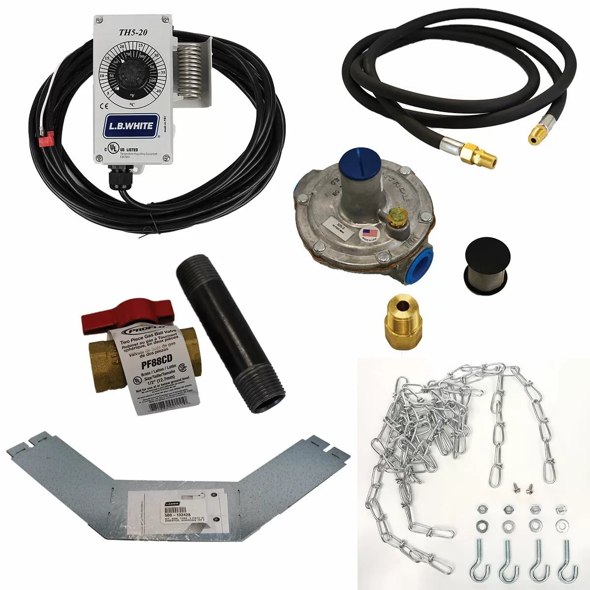 LB ® Accessory Package for Guardian™ 2.0 50 - 100,000 BTU Natural Gas Heaters - QC Supply -