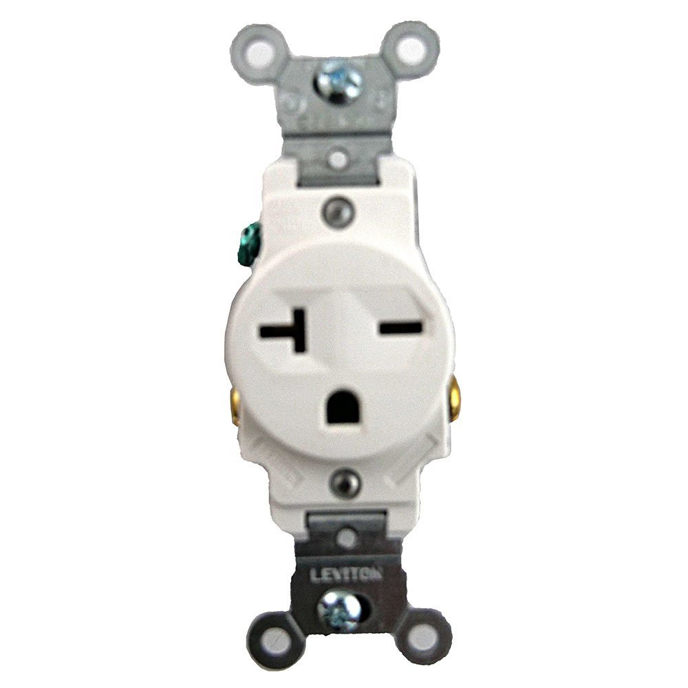 Leviton® Single Receptacle - 20 Amp, 250 Volt - QC Supply -