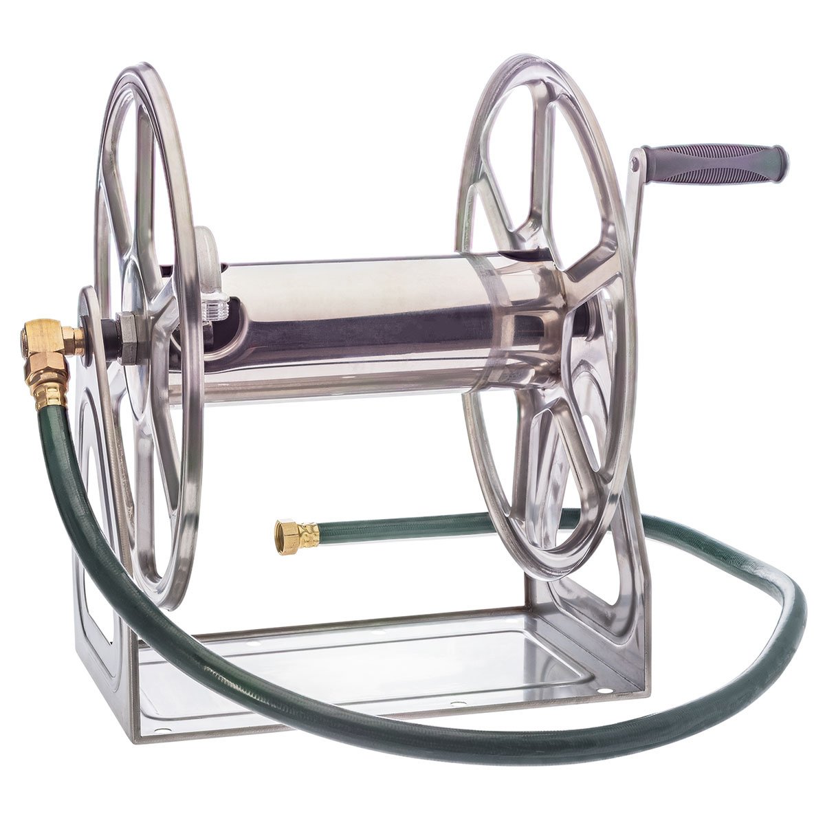 Liberty Garden Dual Mount Stainless Hose Reel - QC Supply -