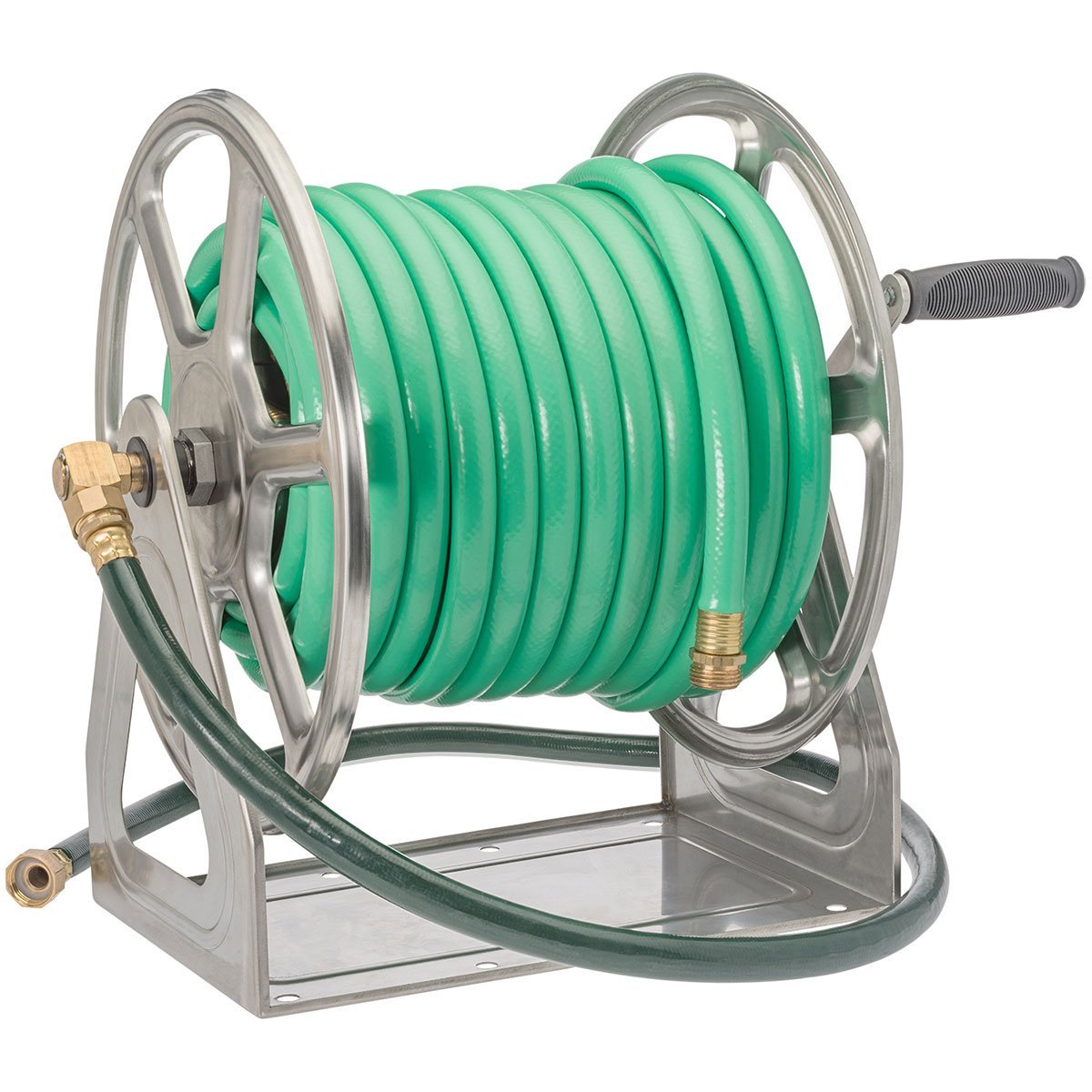 Liberty Garden Dual Mount Stainless Hose Reel - QC Supply -