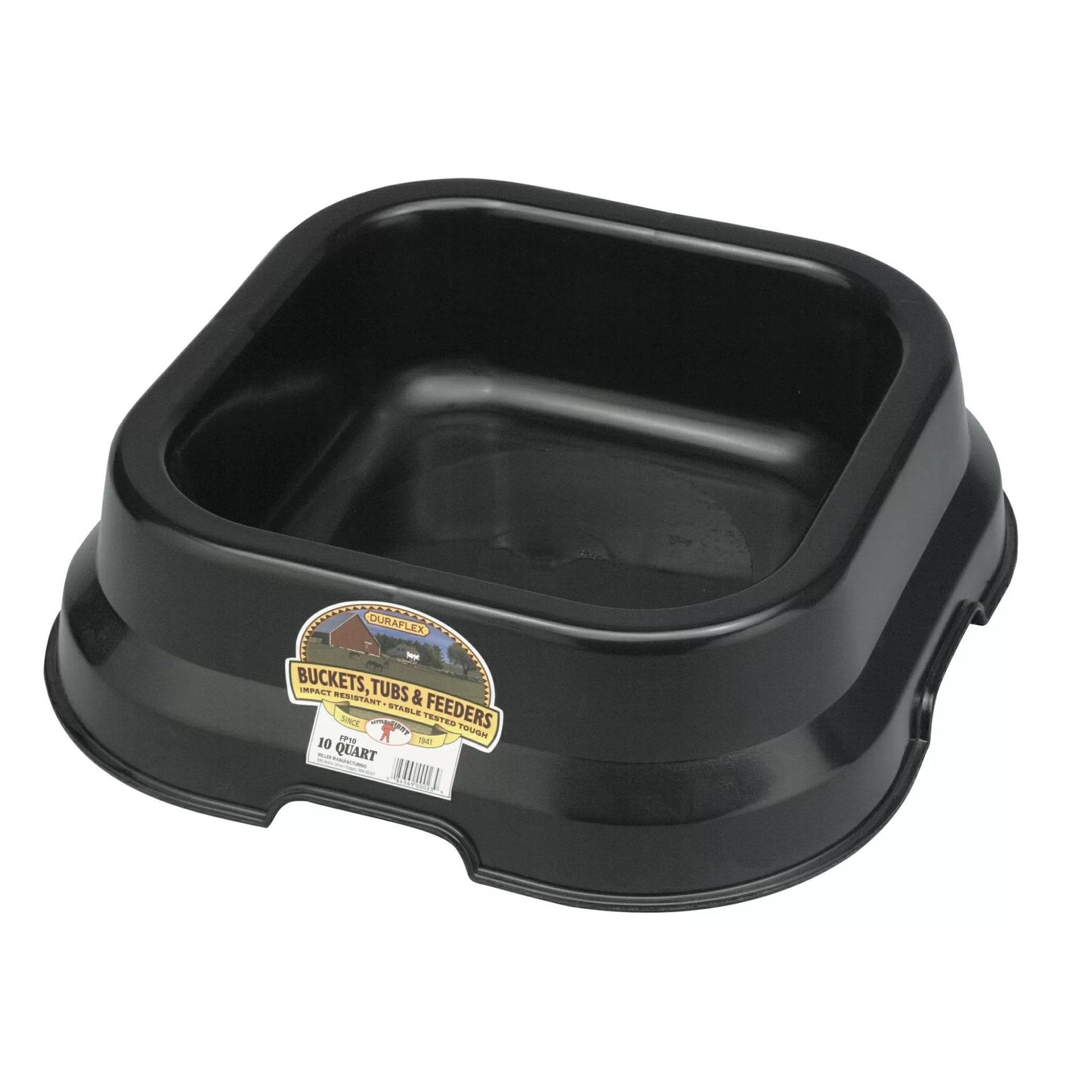Little Giant® 10 Quart Black Feed Pan - QC Supply -