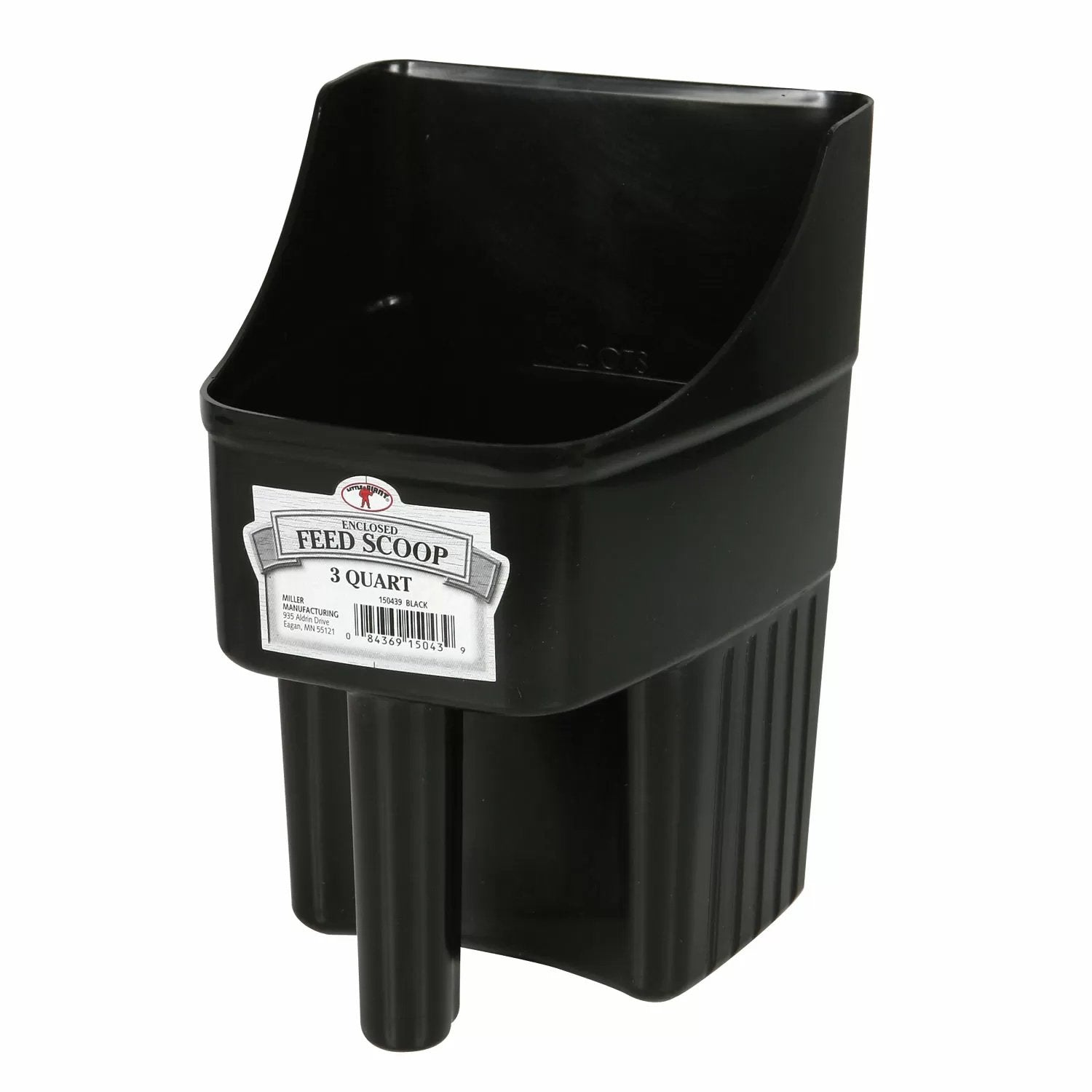 Little Giant® 3 Quart Plastic Enclosed Feed Scoop - QC Supply -