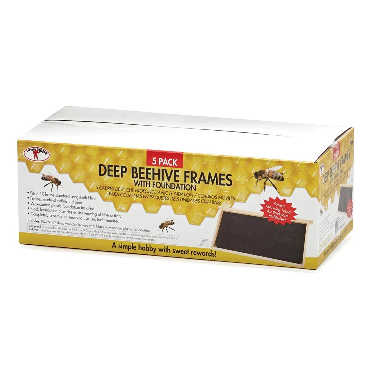 Little Giant® Beehive Deep Frames - 5 Pack - QC Supply -