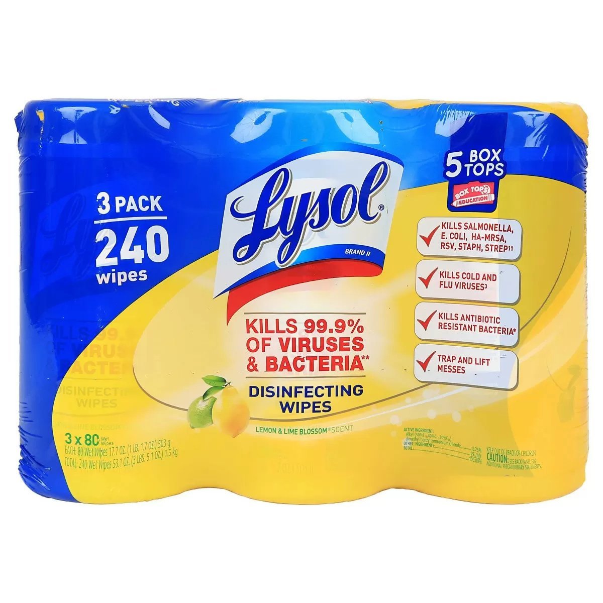 Lysol® Disinfectant Wipes - 3 Pack - QC Supply -