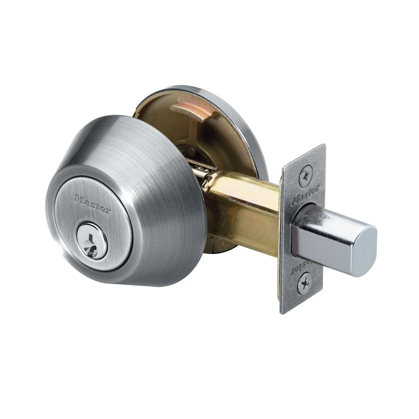 Master Lock® Satin Nickel Single Cylinder Deadbolt - QC Supply -