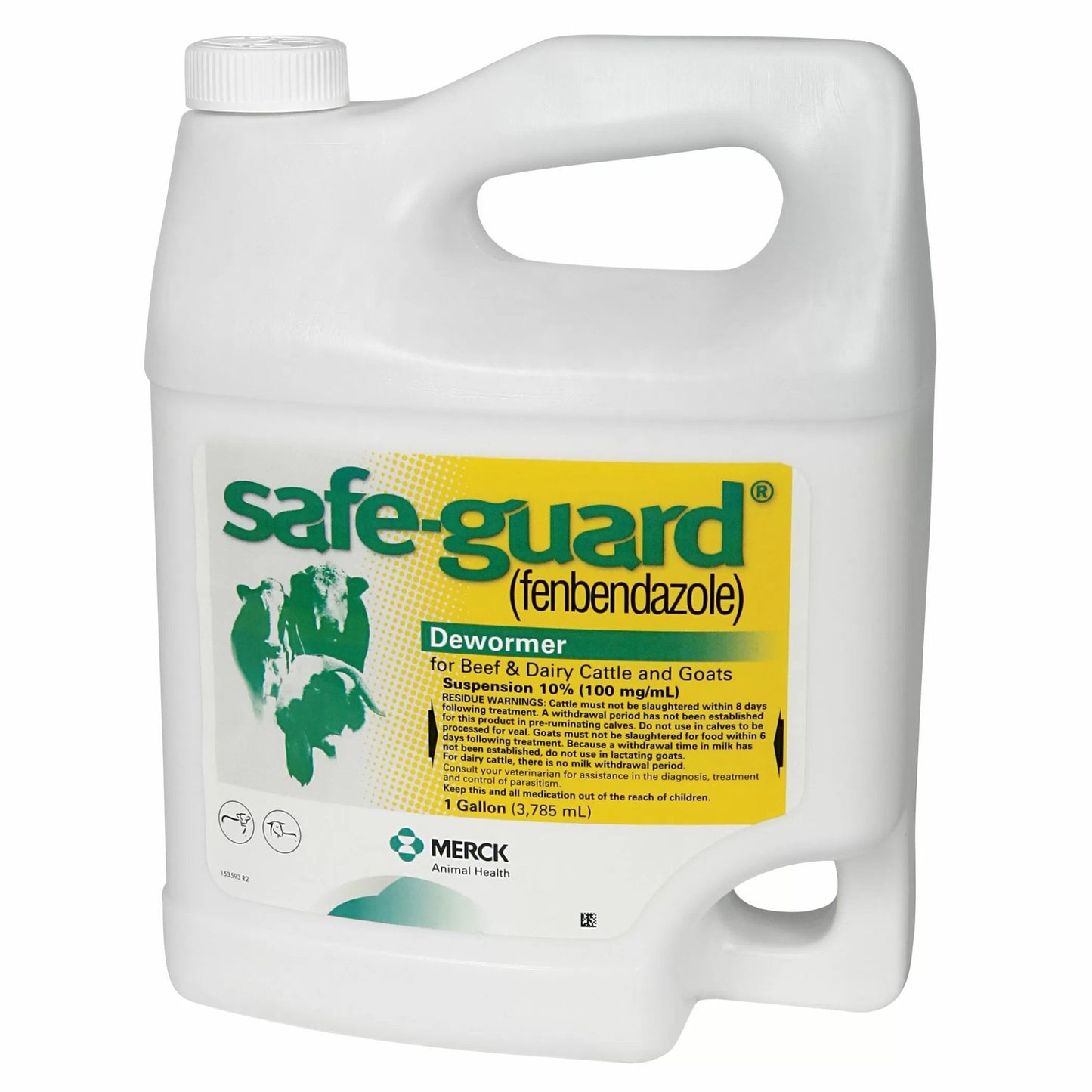 Merck safe - guard® 10% Suspension for Beef/Dairy/Goat - 1 Gallon - QC Supply -