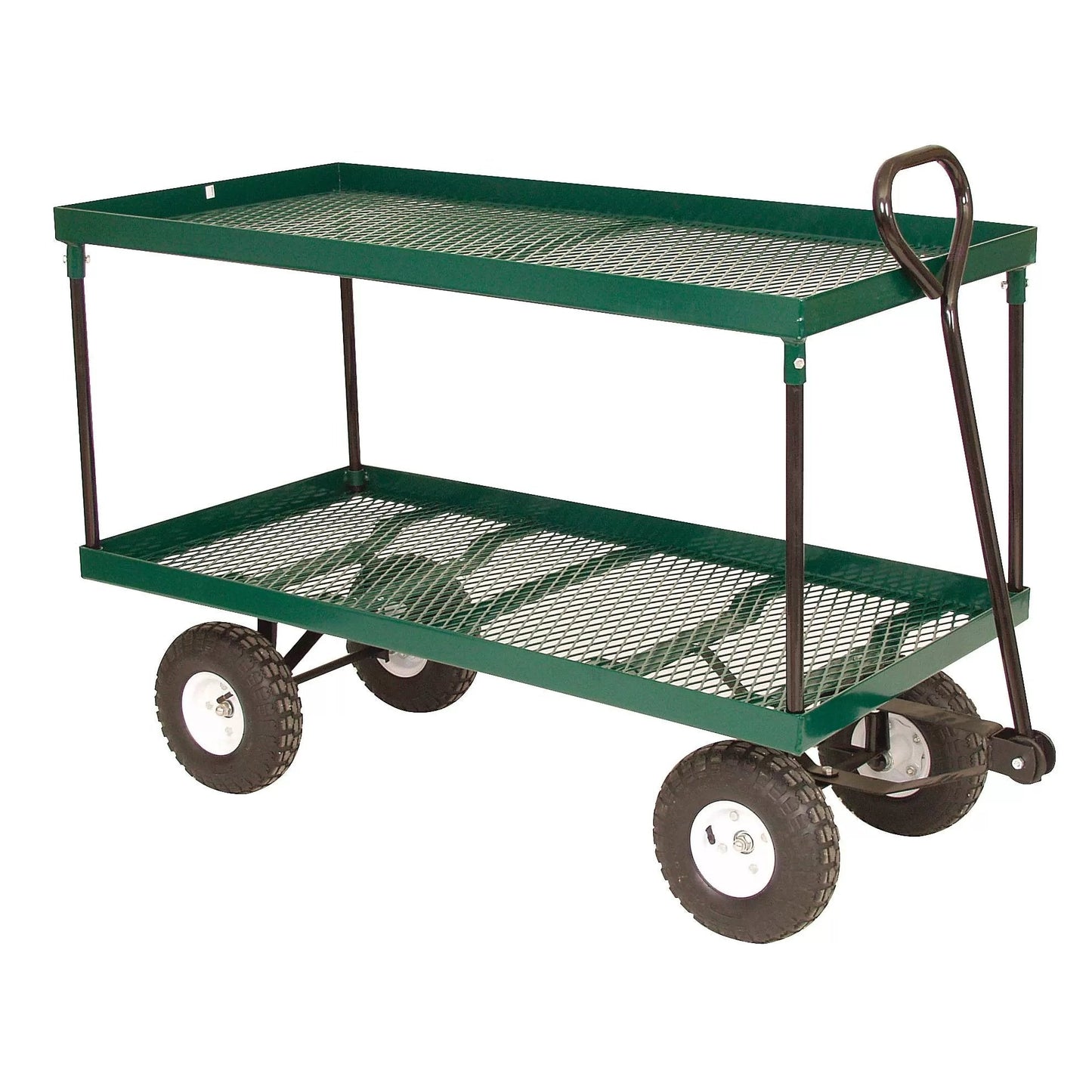 Metal Double Deck Utility/Garden Wagon - QC Supply -