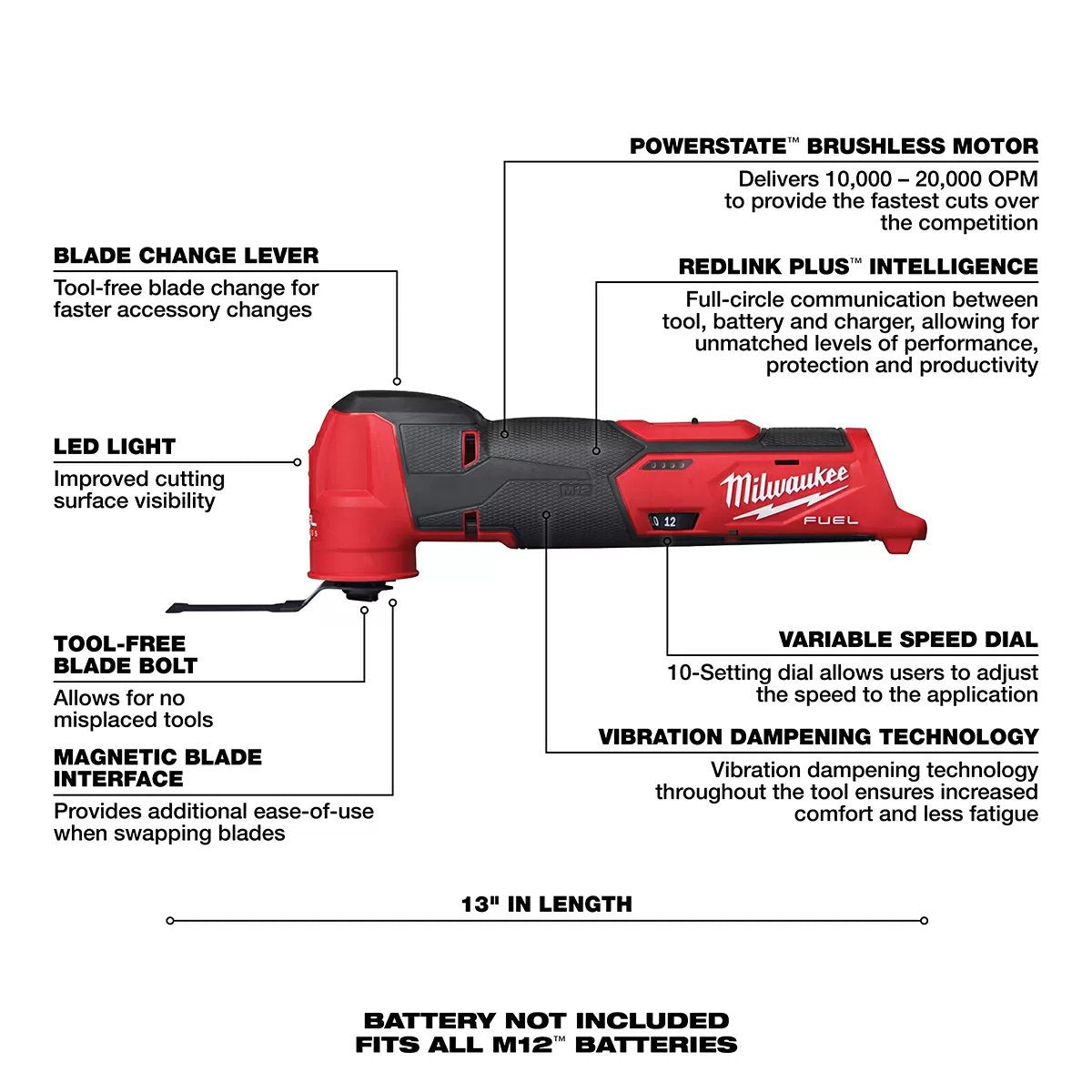Milwaukee® Tool M12 FUEL™ Oscillating Multi - Tool - QC Supply -