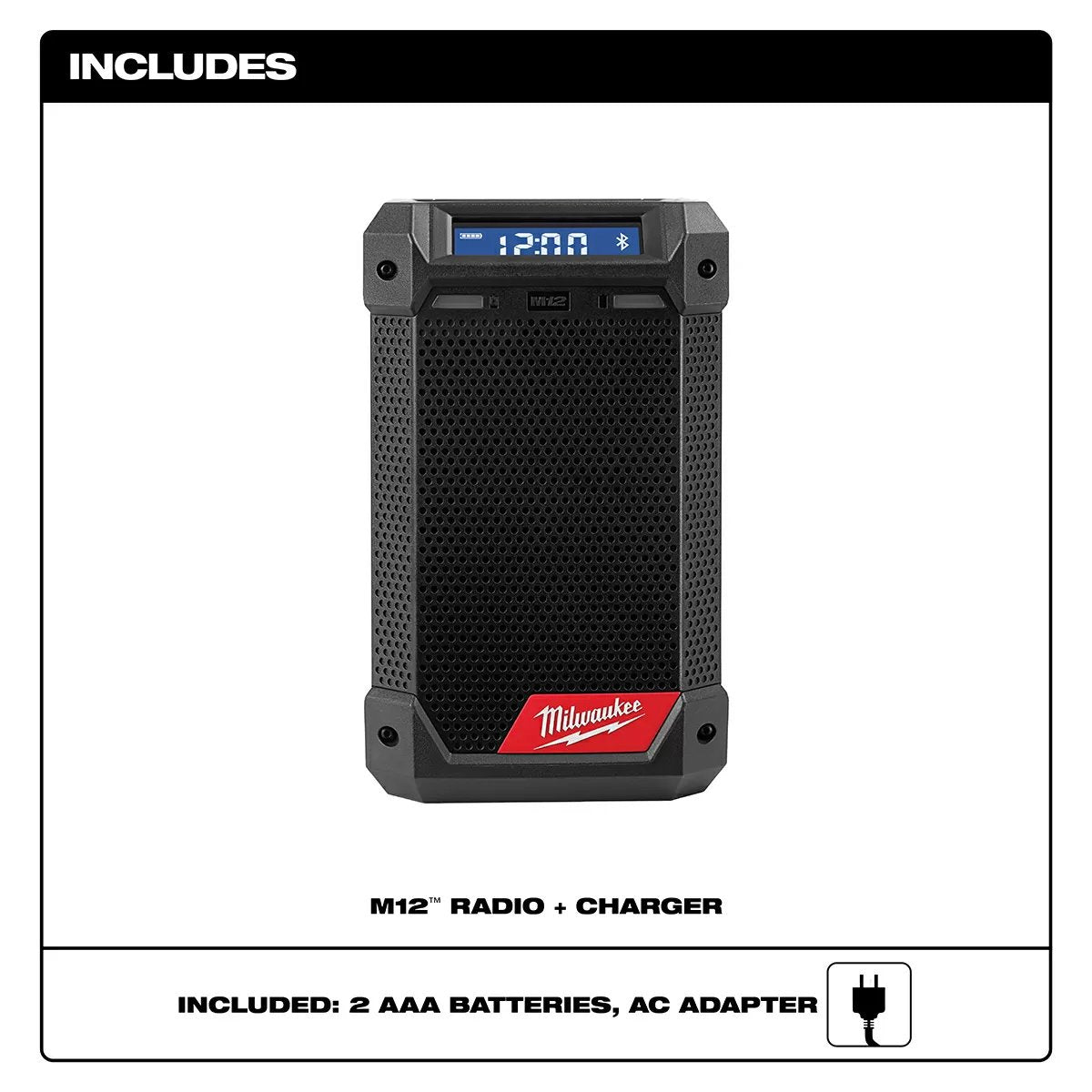 Milwaukee® Tool M12™ Radio + Charger - QC Supply -