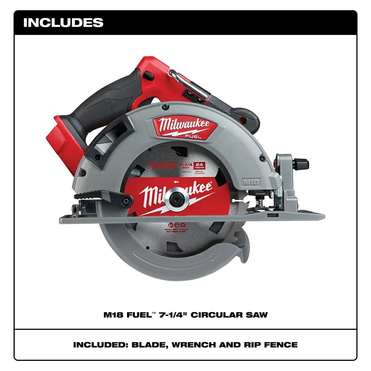 Milwaukee® Tool M18 FUEL™ Circular Saw - 7 1/4" Blade - QC Supply -