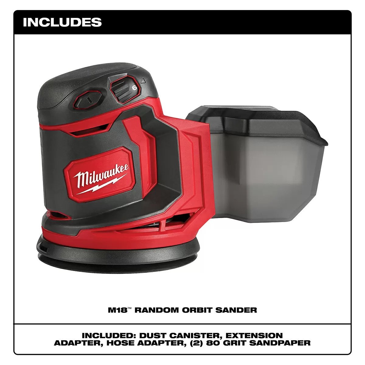 Milwaukee® Tool M18™ Random Orbit Sander - Tool ONLY - QC Supply -