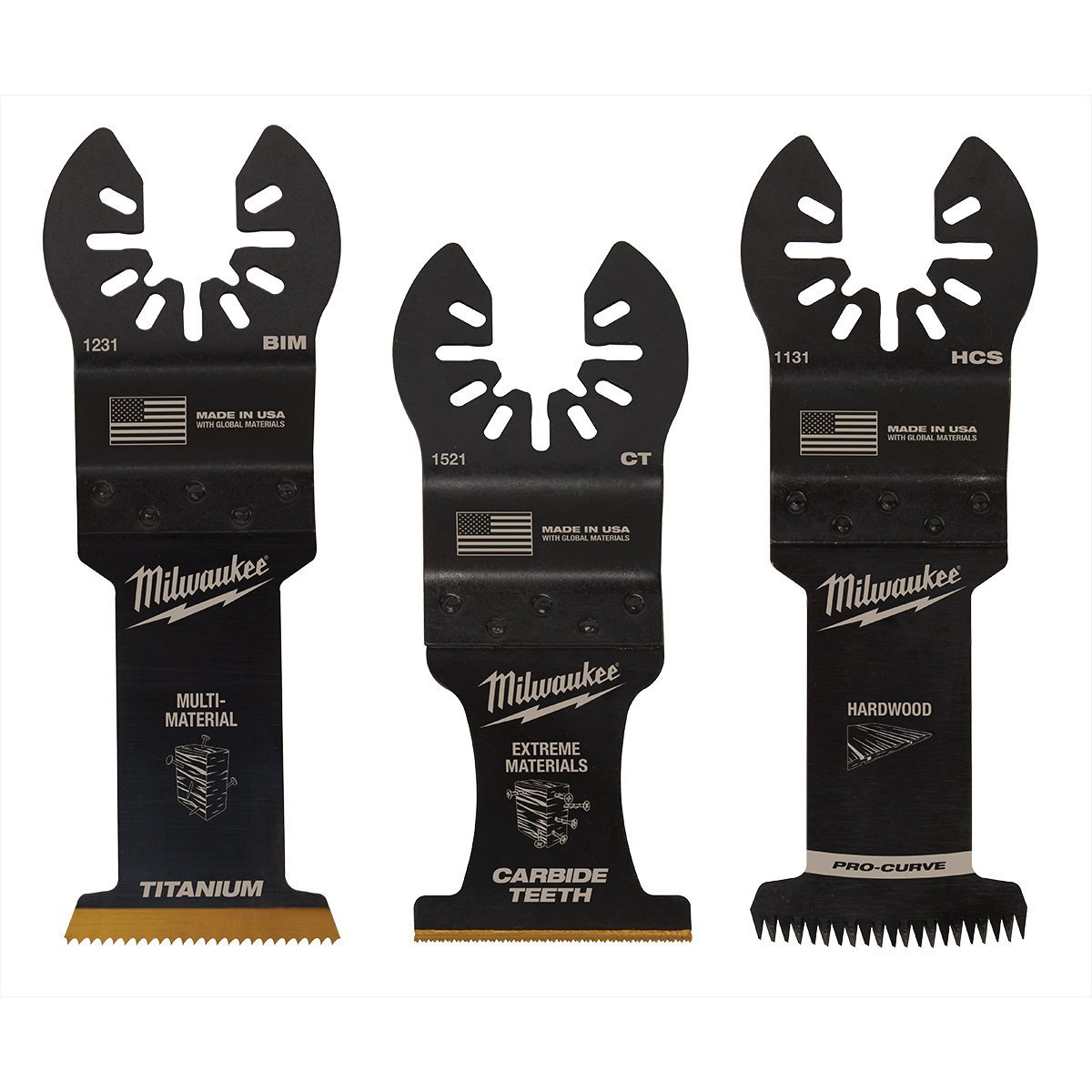 Milwaukee Tool OPEN - LOK™ All - Purpose Multi - Tool Blade Variety Pack - 3 Piece - QC Supply -
