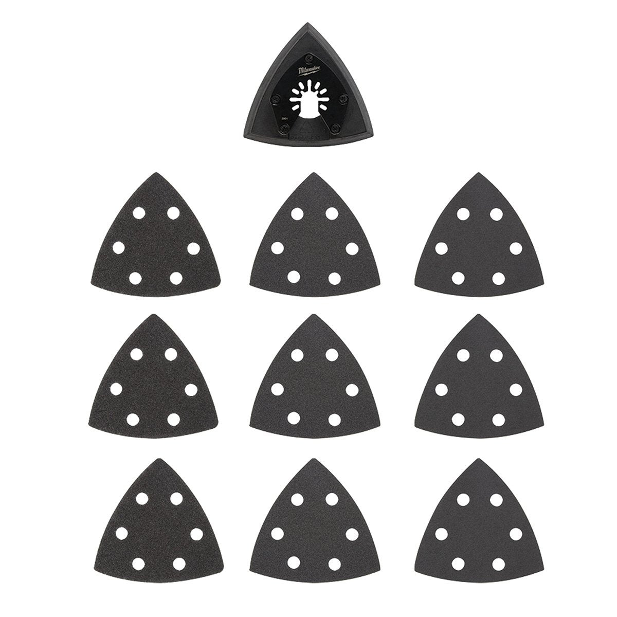 Milwaukee Tool OPEN - LOK™ Sanding Pad & Paper Set - 3 - 1/2" - 10 Piece - QC Supply -