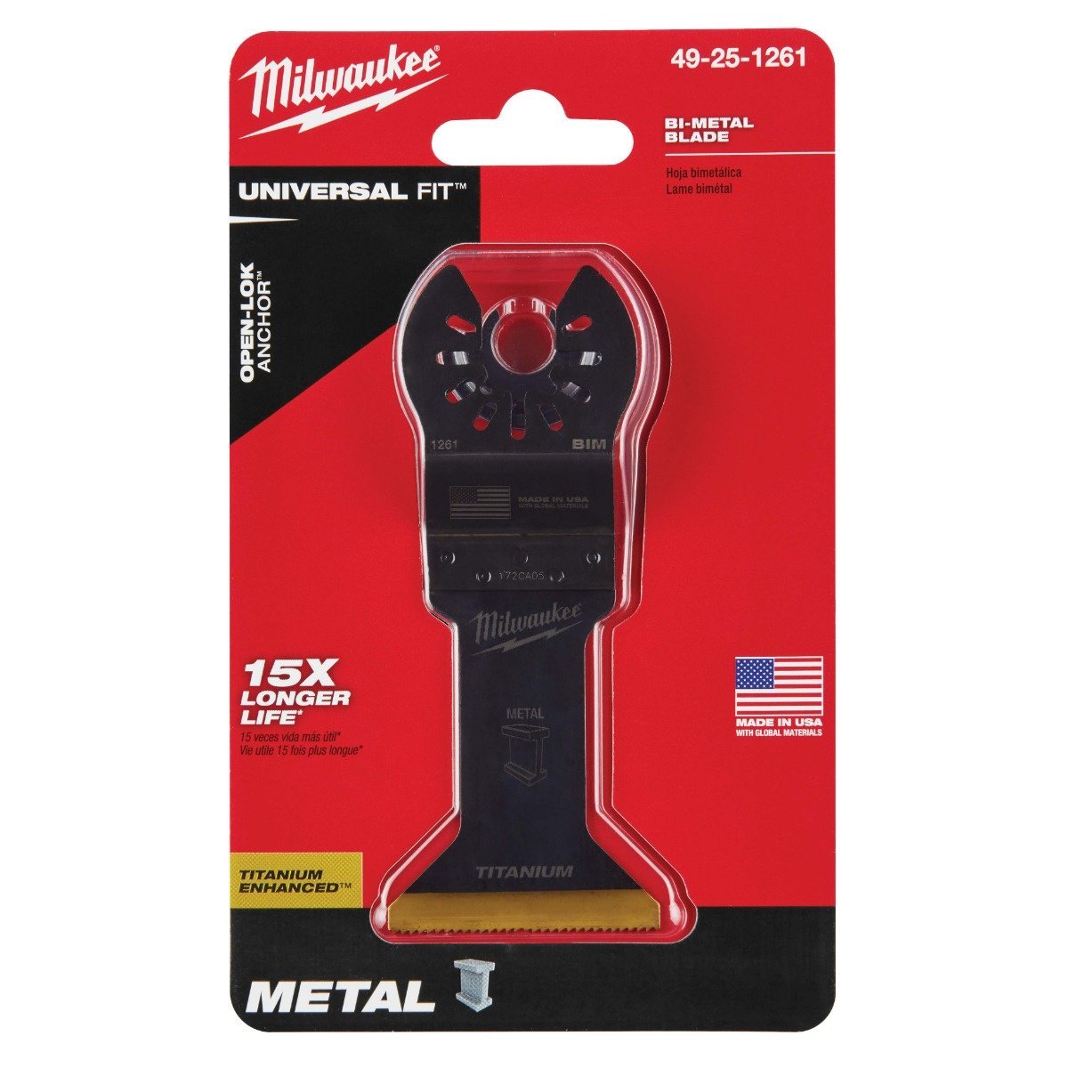 Milwaukee Tool OPENLOK Titanium Enhanced BiMetal MultiMaterial Blades 13/4" - QC Supply -