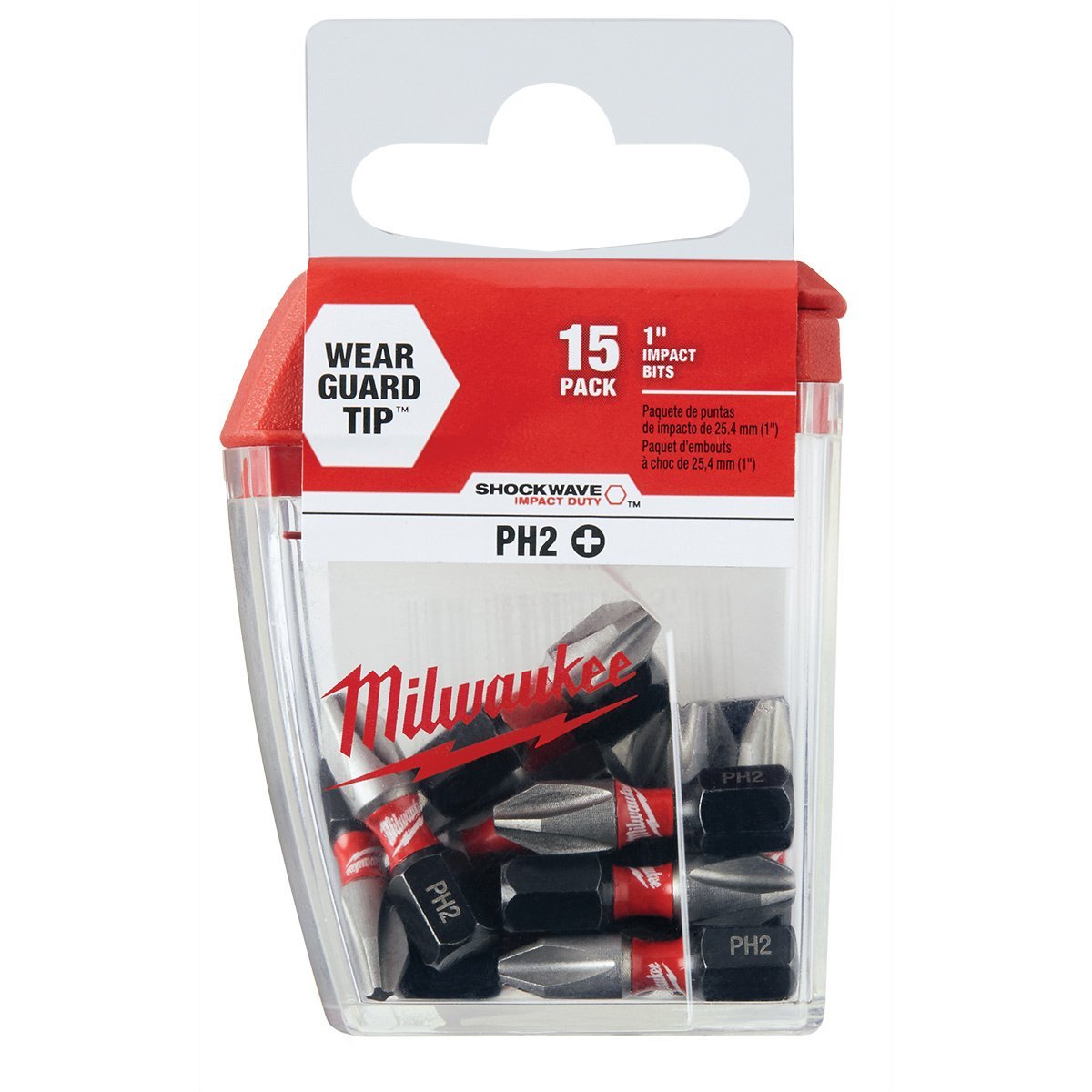 Milwaukee Tool Shockwave™ 1" Impact Phillips Bits - 15 Piece Contractor Pack - QC Supply -