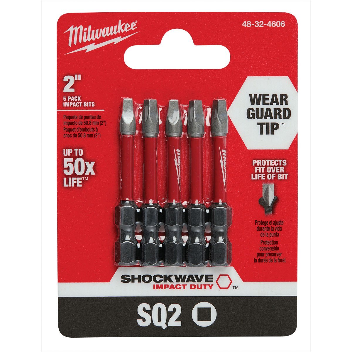 Milwaukee Tool Shockwave™ 2" Impact Square Recess Power Bit - QC Supply -