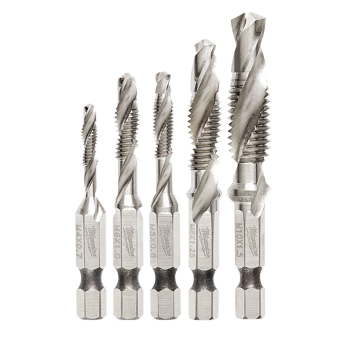 Milwaukee Tool Shockwave 5 Piece Metric Impact Drill Tap Set - QC Supply -