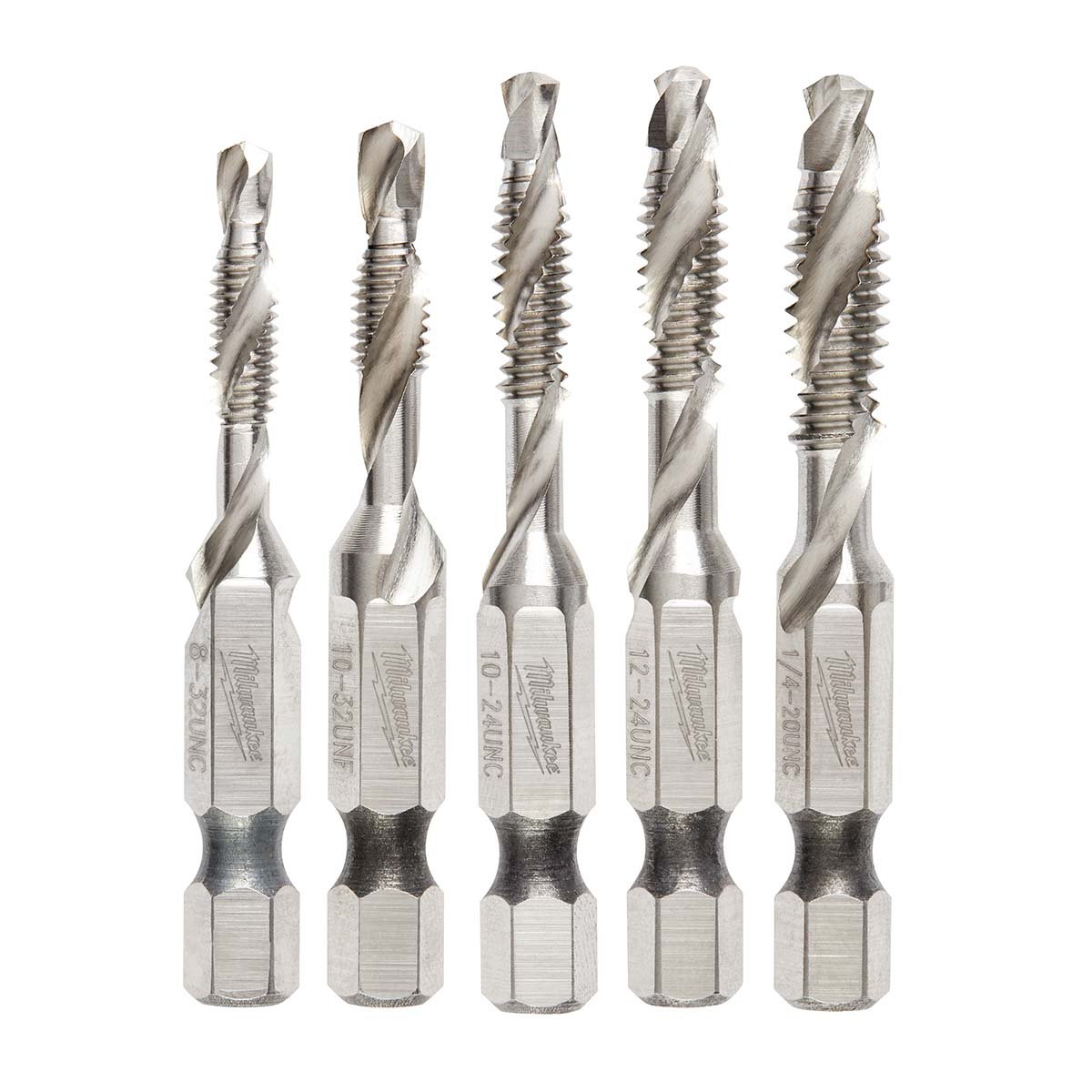 Milwaukee Tool Shockwave 5 Piece SAE Impact Drill Tap Set - QC Supply -