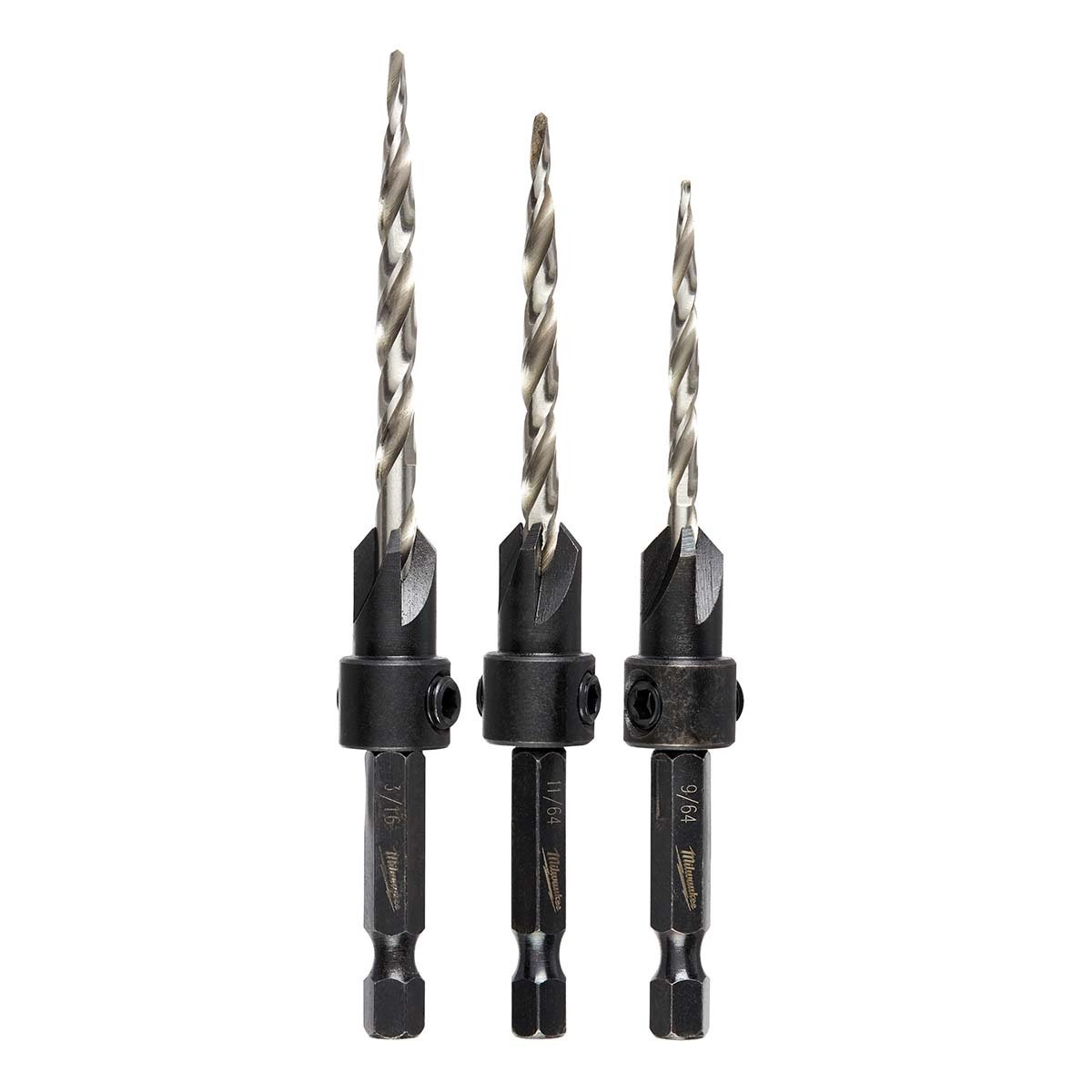 Milwaukee Tool Shockwave #6/#8/#10 3 Piece Countersink Set - QC Supply -