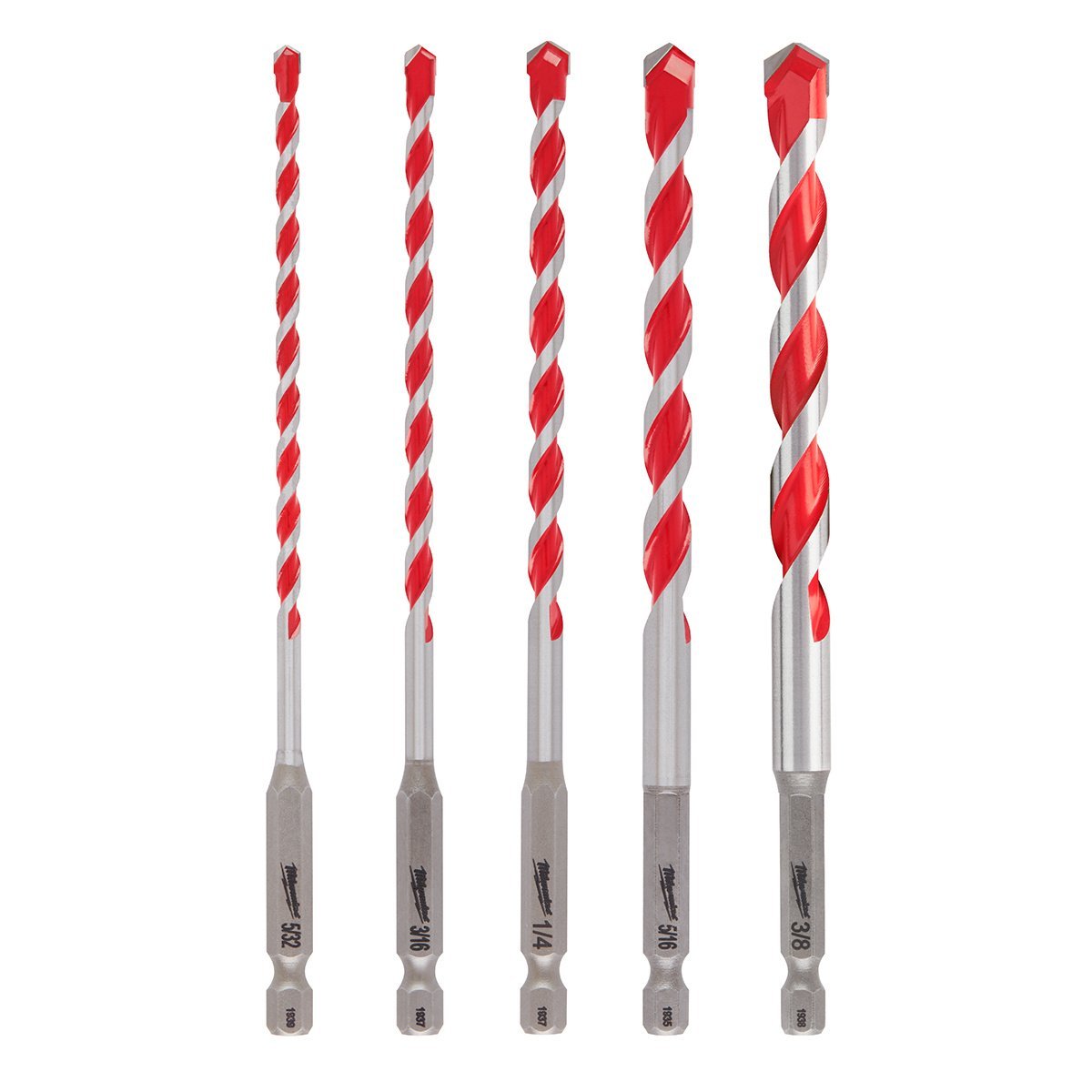Milwaukee Tool Shockwave™ Carbide Hammer Drill Bit Kit - 5 Piece - QC Supply -