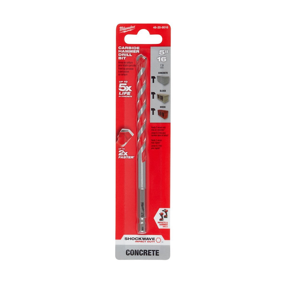 Milwaukee Tool Shockwave Carbide s 1/8" 1/2" - QC Supply -