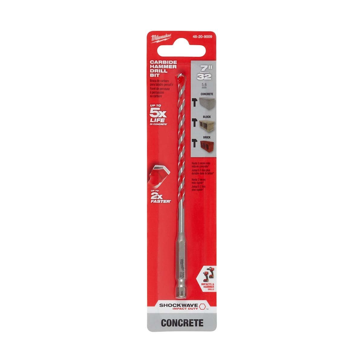 Milwaukee Tool Shockwave Carbide s 1/8" 1/2" - QC Supply -