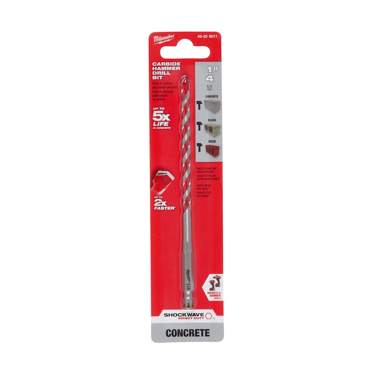 Milwaukee Tool Shockwave Carbide s 1/8" 1/2" - QC Supply -
