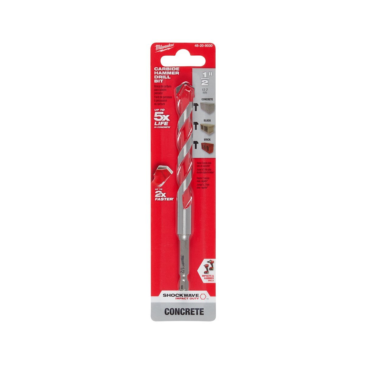Milwaukee Tool Shockwave Carbide s 1/8" 1/2" - QC Supply -