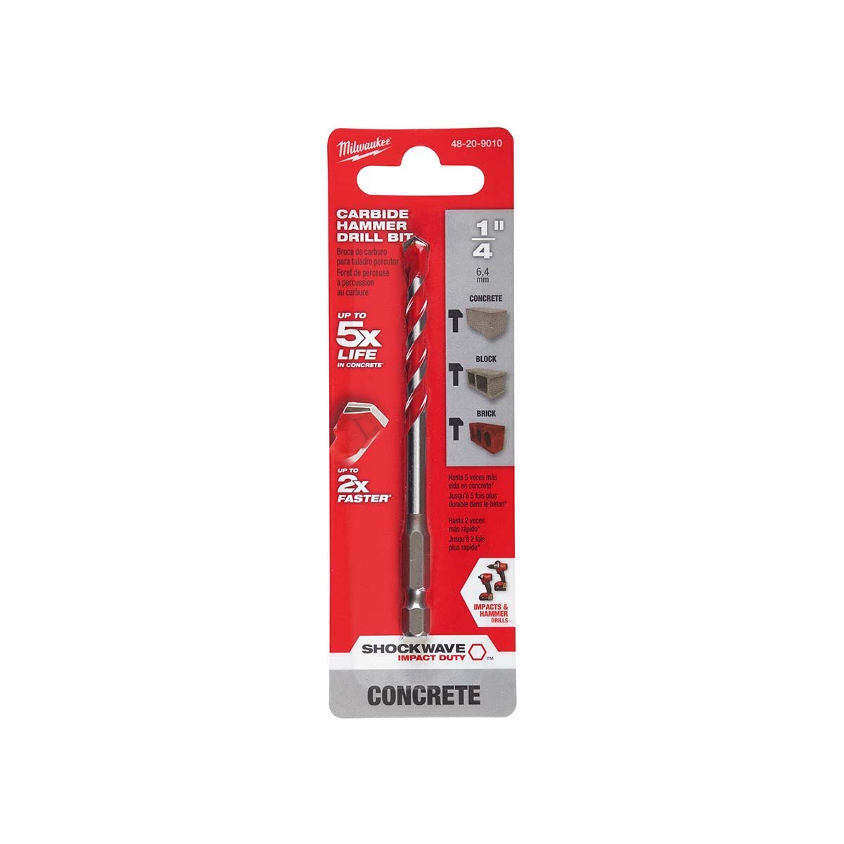 Milwaukee Tool Shockwave Carbide s 1/8" 1/2" - QC Supply -