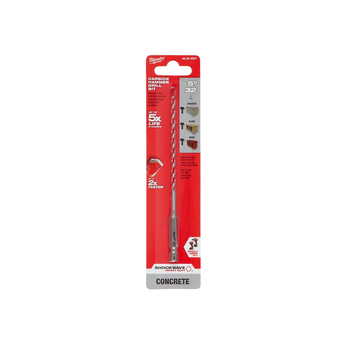 Milwaukee Tool Shockwave Carbide s 1/8" 1/2" - QC Supply -