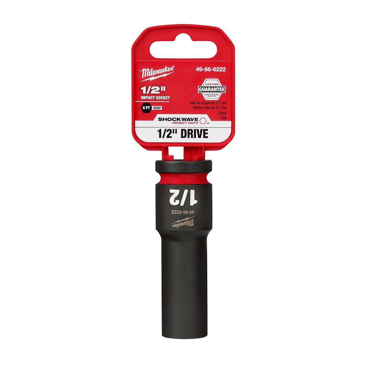Milwaukee Tool Shockwave Impact Duty 1/2" Drive 11/16" Deep 6 Point Socket - QC Supply -