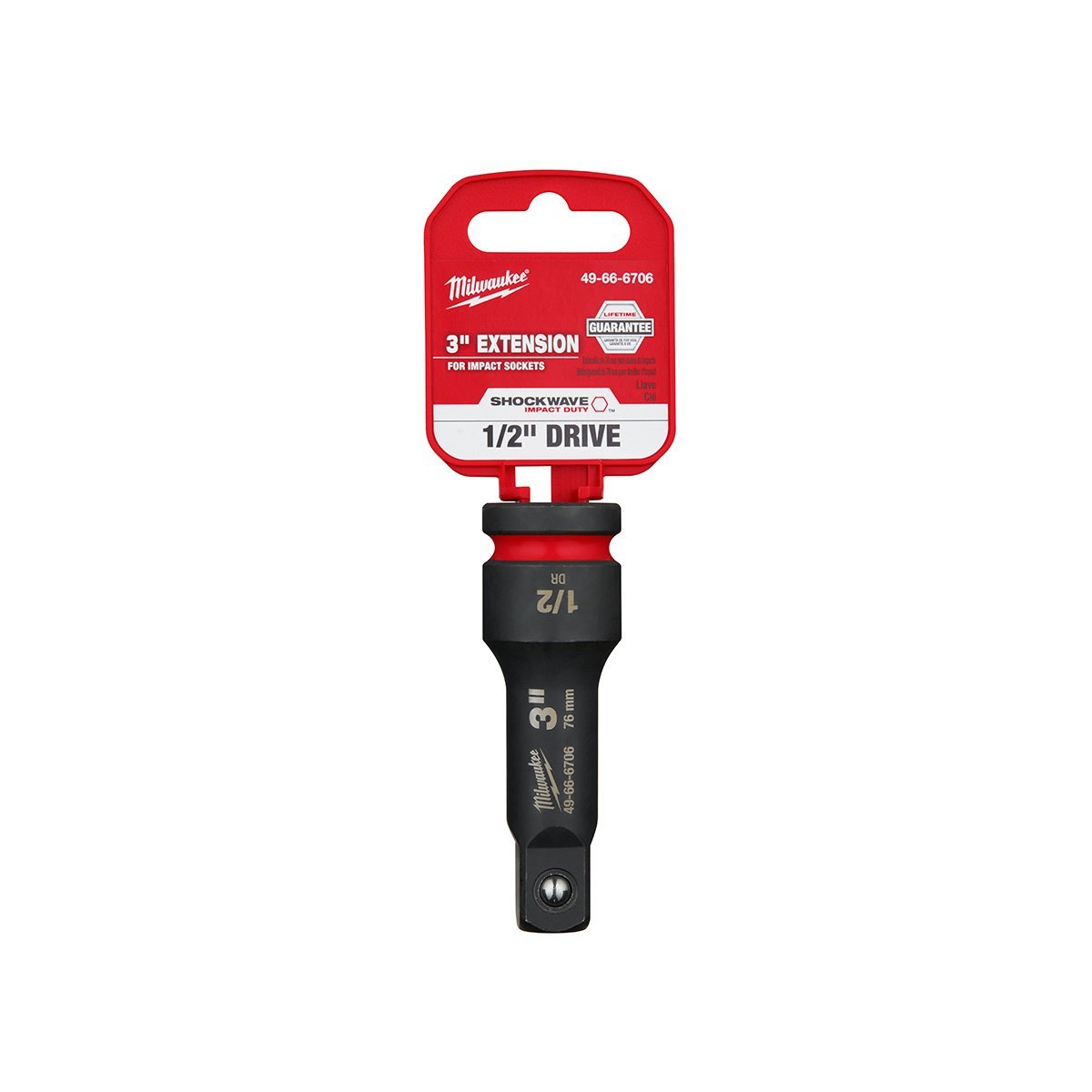 Milwaukee Tool Shockwave Impact Duty 1/2" Drive Extension - 3" - QC Supply -
