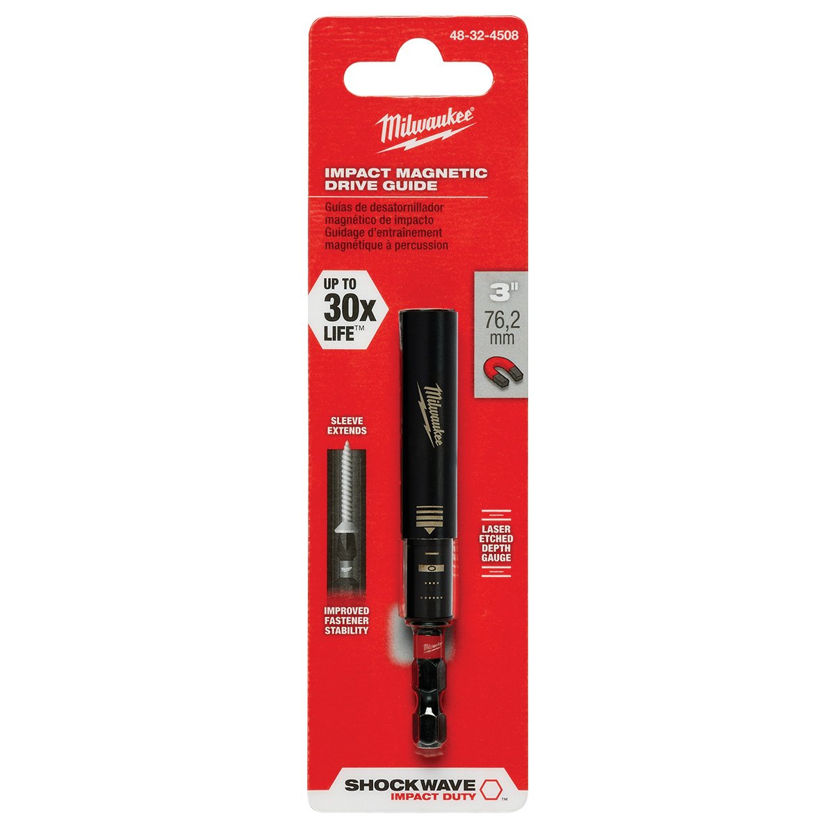 Milwaukee Tool Shockwave™ Impact Magnetic Drive Guide - 3" - QC Supply -