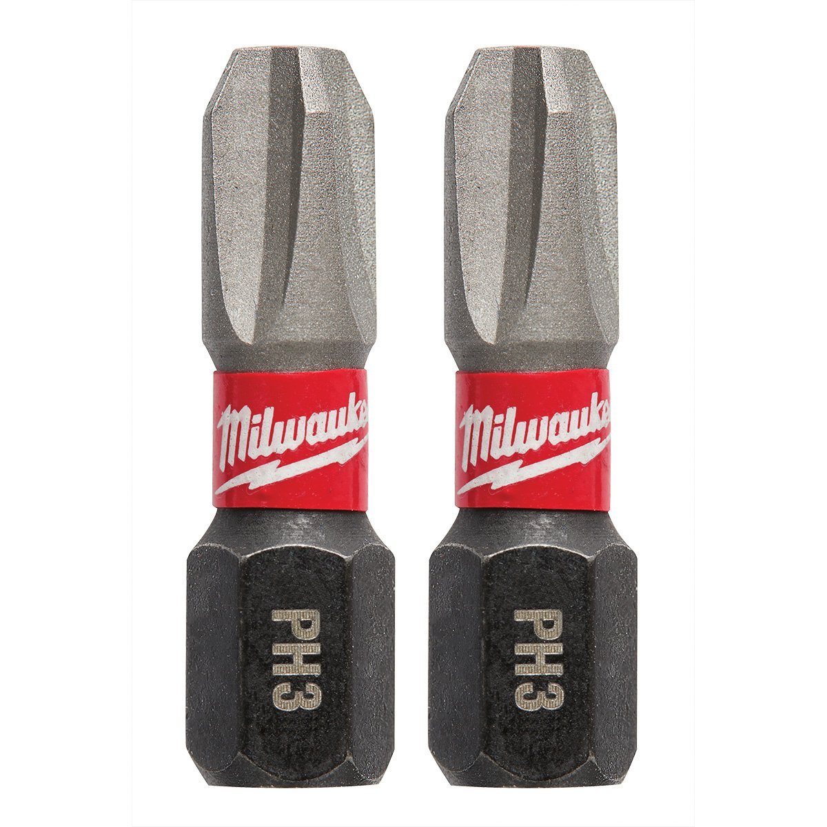 Milwaukee Tool Shockwave™ Impact Phillips #3 Insert Bits - 2Pk - QC Supply -