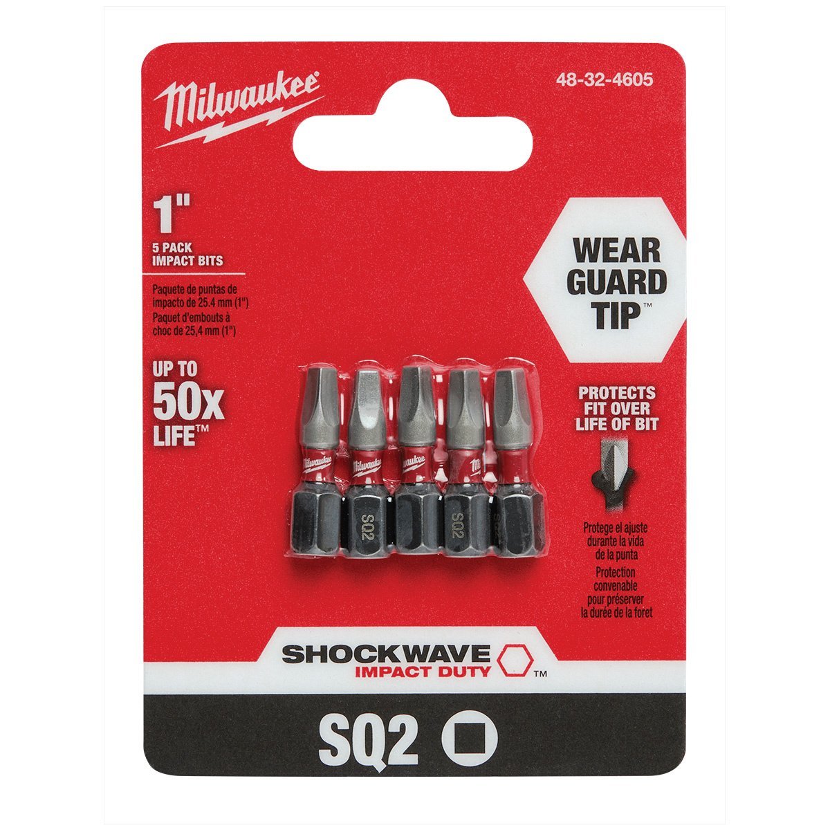 Milwaukee Tool Shockwave™ Impact Square Recess Insert Bits - QC Supply -