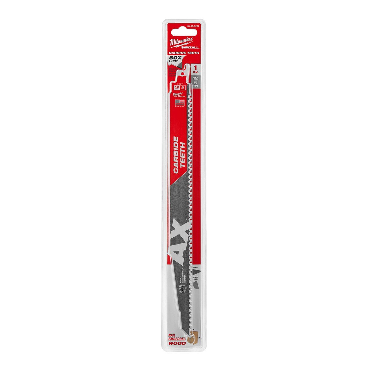 Milwaukee Tool The Ax™ Sawzall Blade 12" 5 TPI - 1Pk - QC Supply -