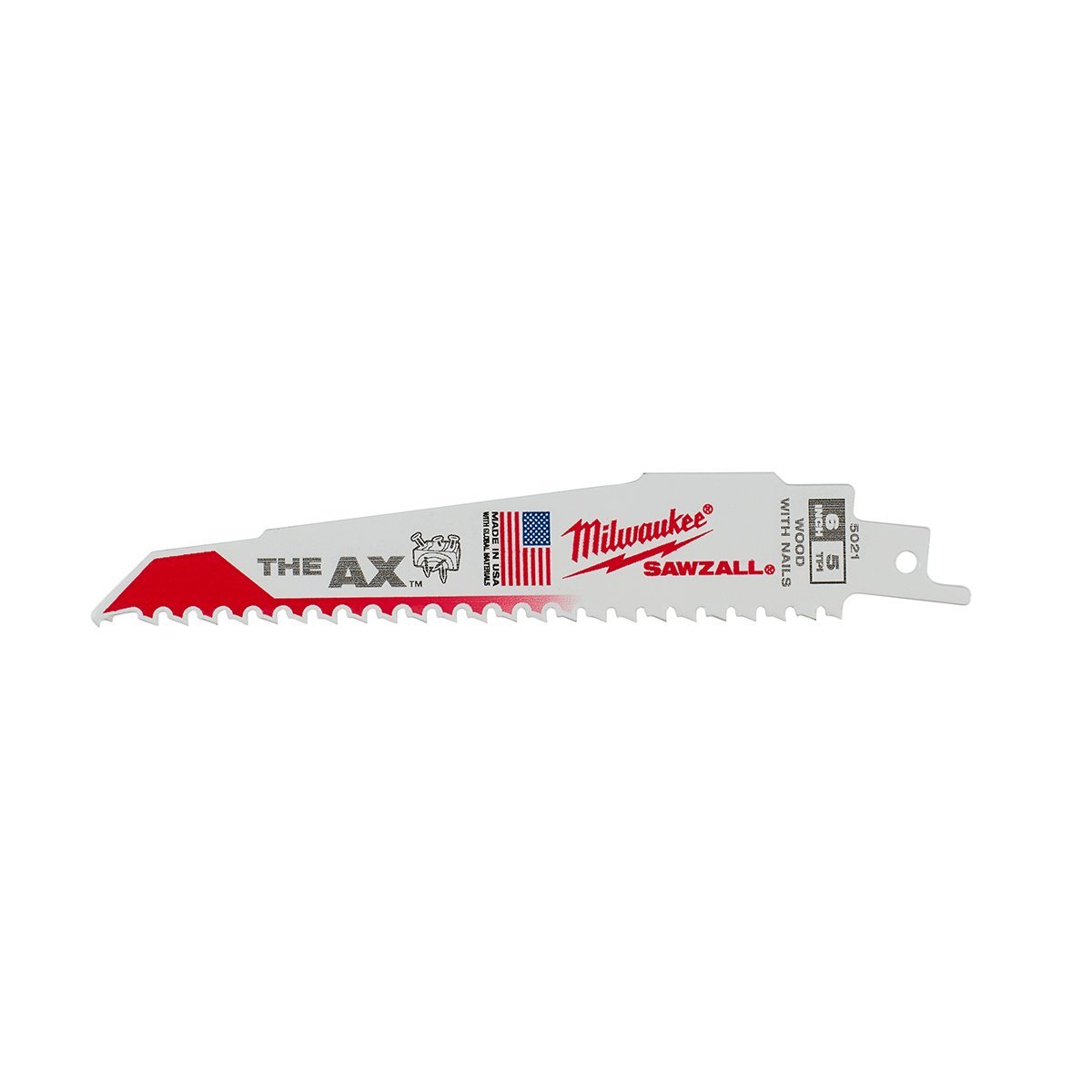 Milwaukee Tool The Ax™ Sawzall Blade 6" 5 TPI - 5Pk - QC Supply -