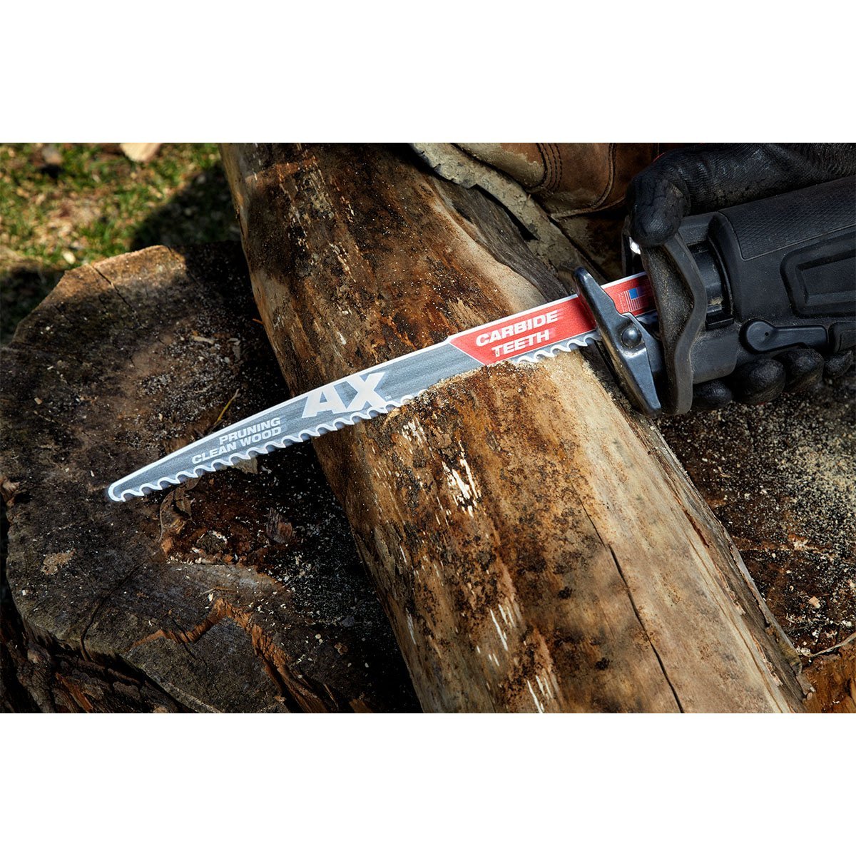 Milwaukee Tool The AX with Carbide Teeth for Pruning & Clean Wood SAWZALL Blades 12" 3 TPI - QC Supply -