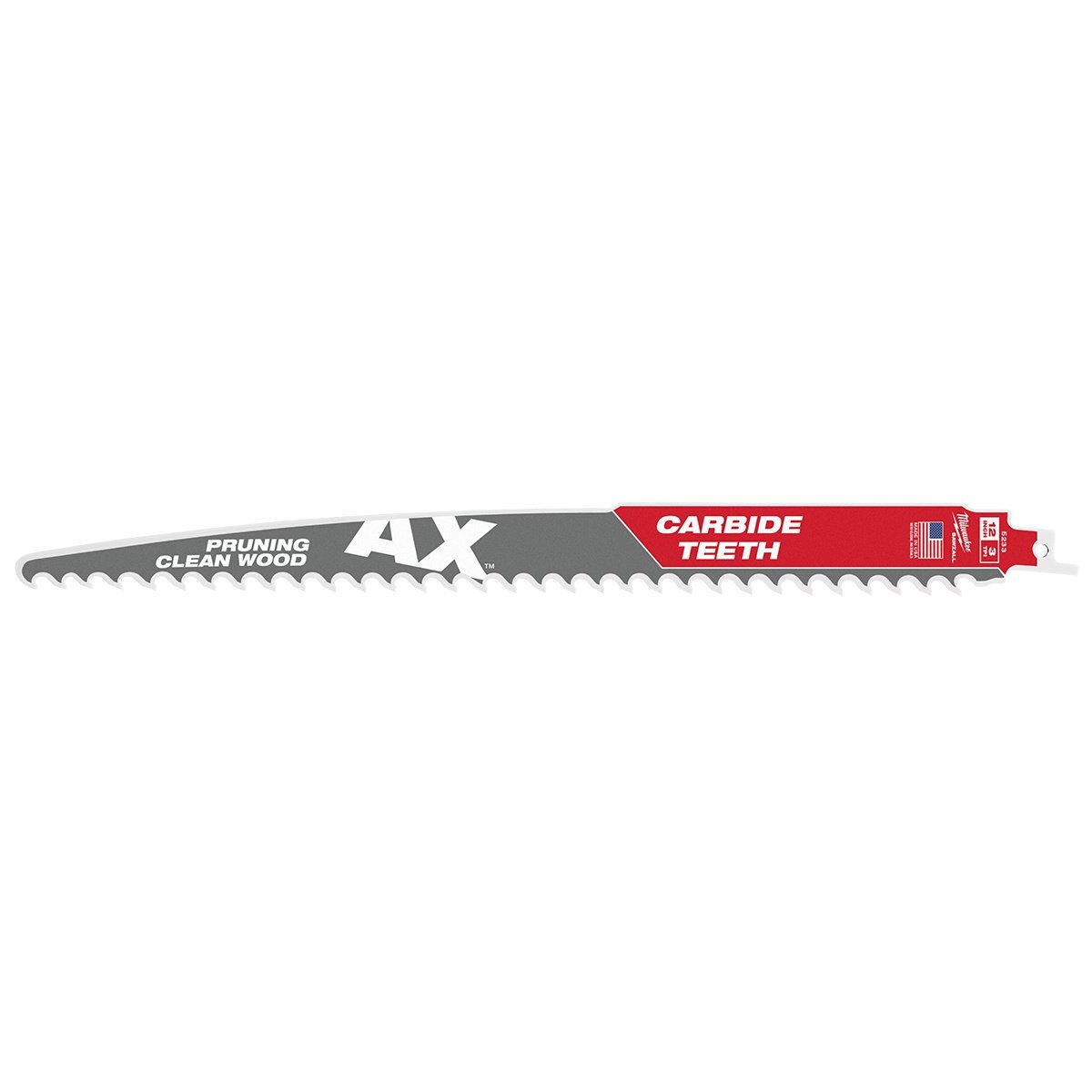 Milwaukee Tool The AX with Carbide Teeth for Pruning & Clean Wood SAWZALL Blades 12" 3 TPI - QC Supply -