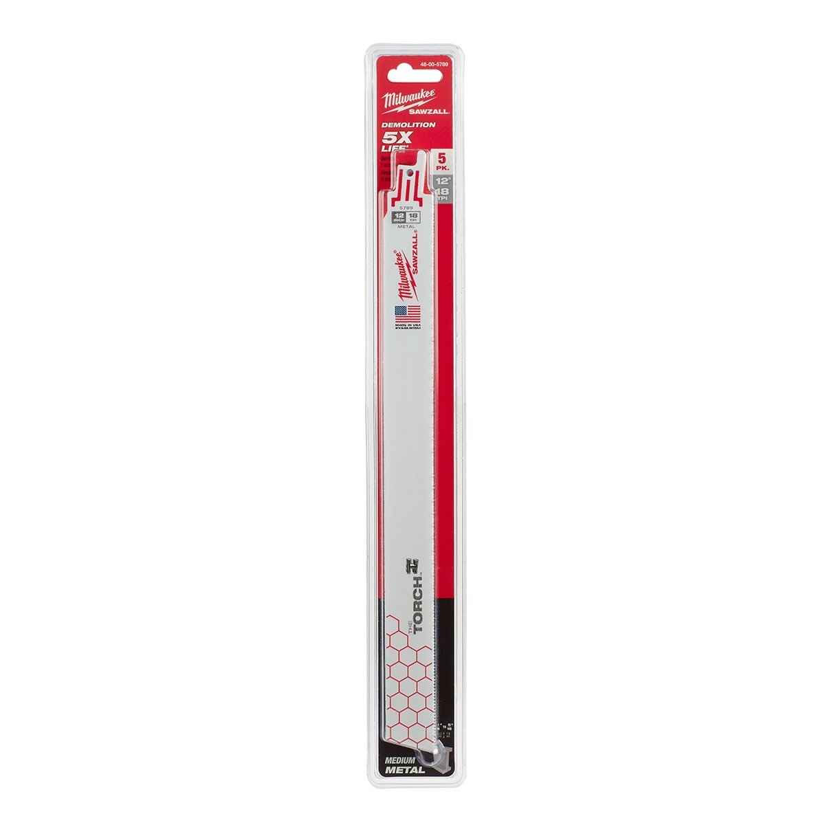 Milwaukee Tool The Torch™ SAWZALL® Blade - 12" 18 TPI - 5Pk - QC Supply -