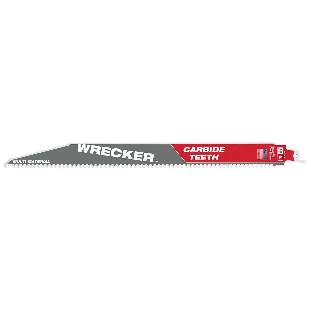 Milwaukee Tool THE WRECKER™ With Carbide Teeth SAWZALL® Blade - 12" 6 TPI - 1Pk - QC Supply -