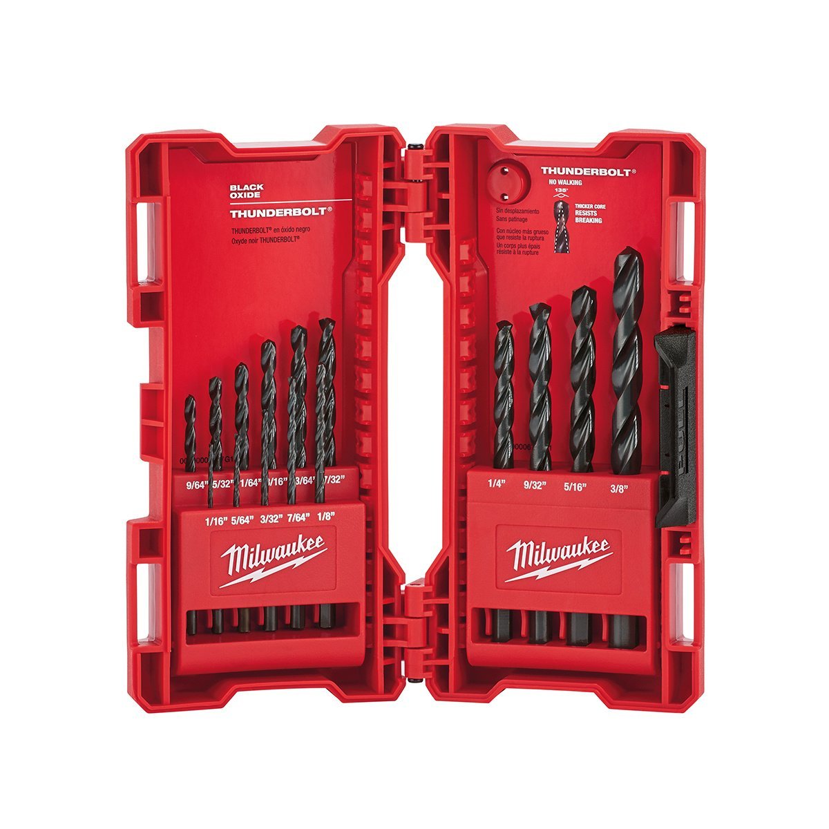 Milwaukee Tool Thunderbolt® Black Oxide Drill Bit Set - 15 Piece - QC Supply -
