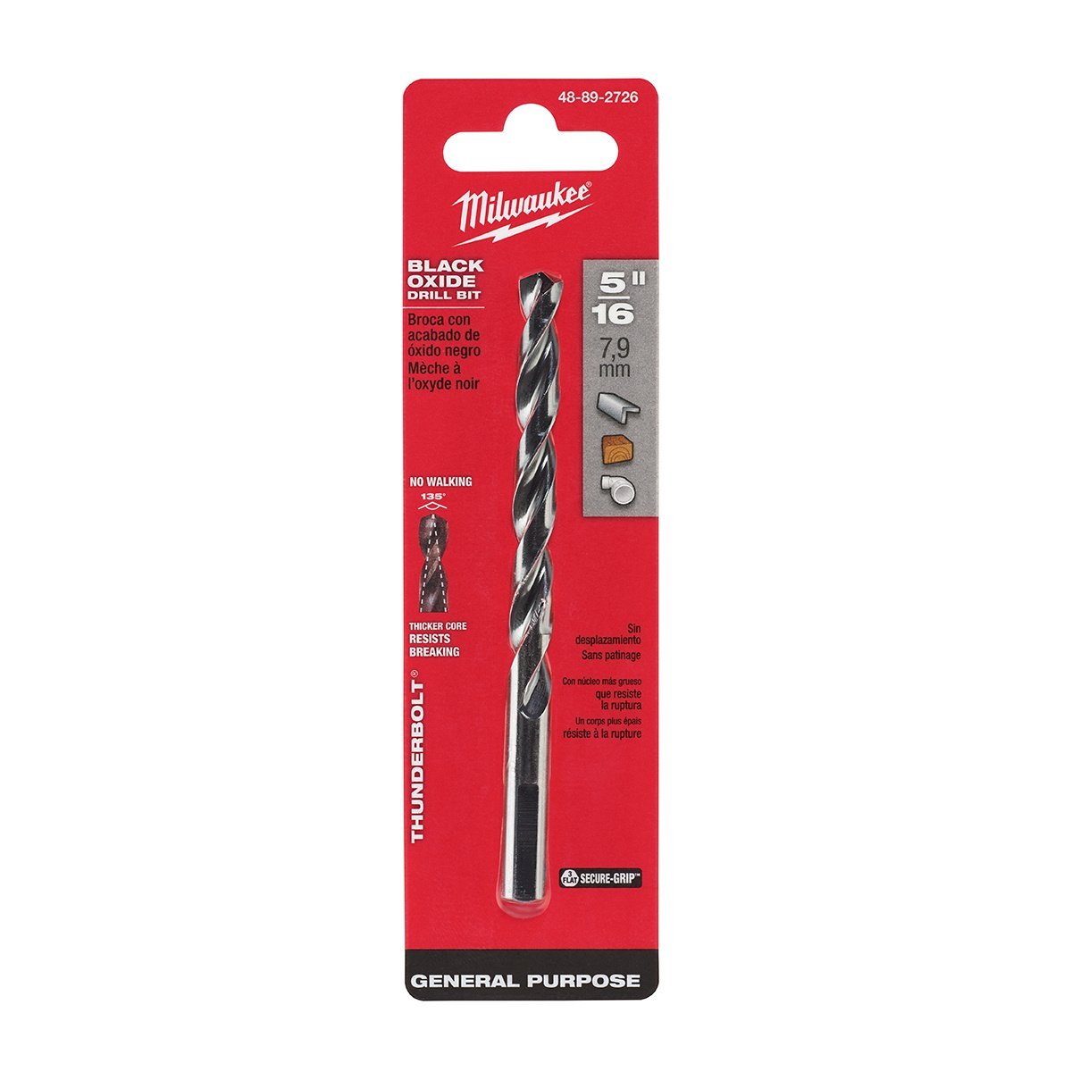 Milwaukee Tool Thunderbolt® Black Oxide Drill Bits 13/64" 11/32" - QC Supply -