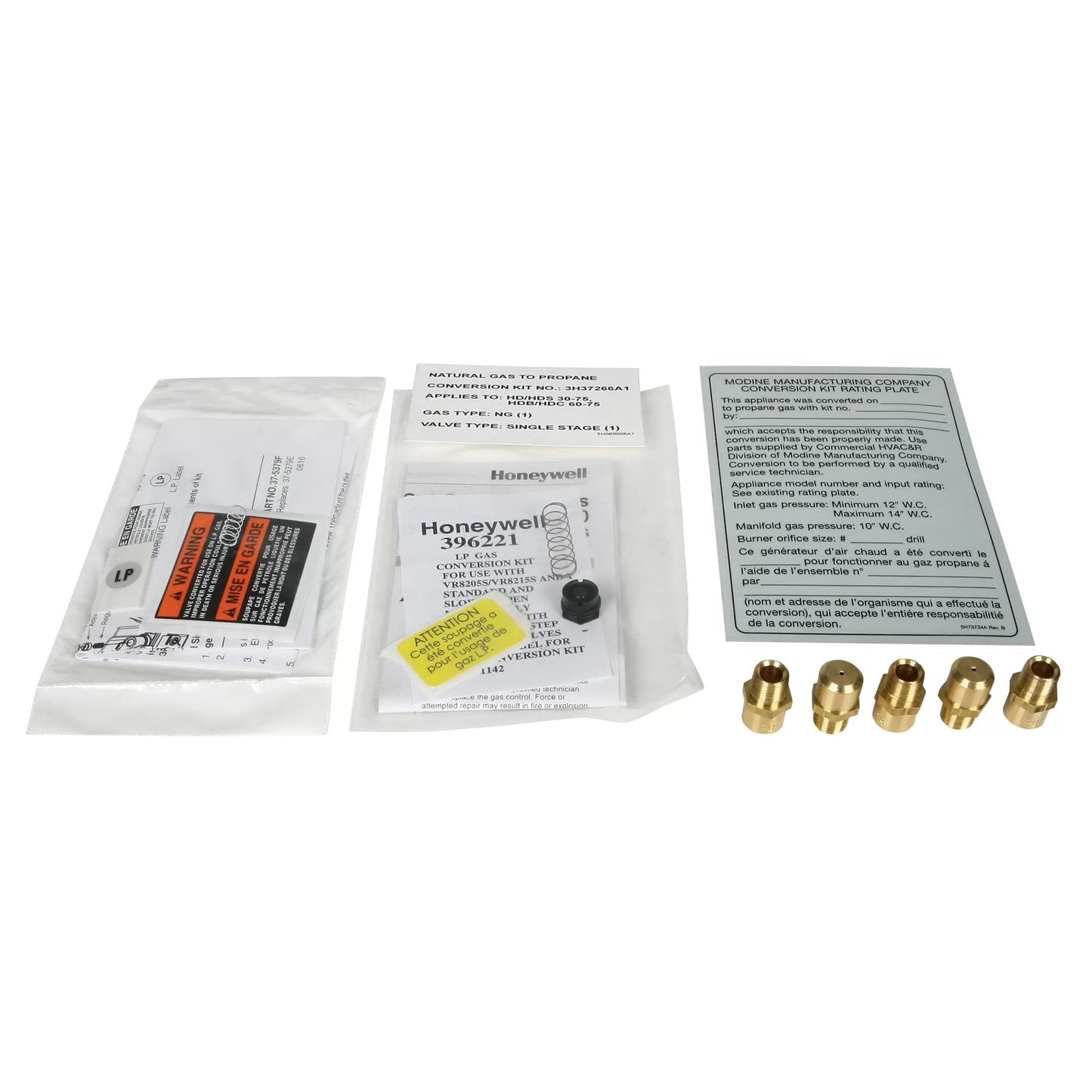Modine® Hot Dawg® Natural Gas to Propane Conversion Kit for Spark Ignition Heaters - HD30 to HD75 - QC Supply -