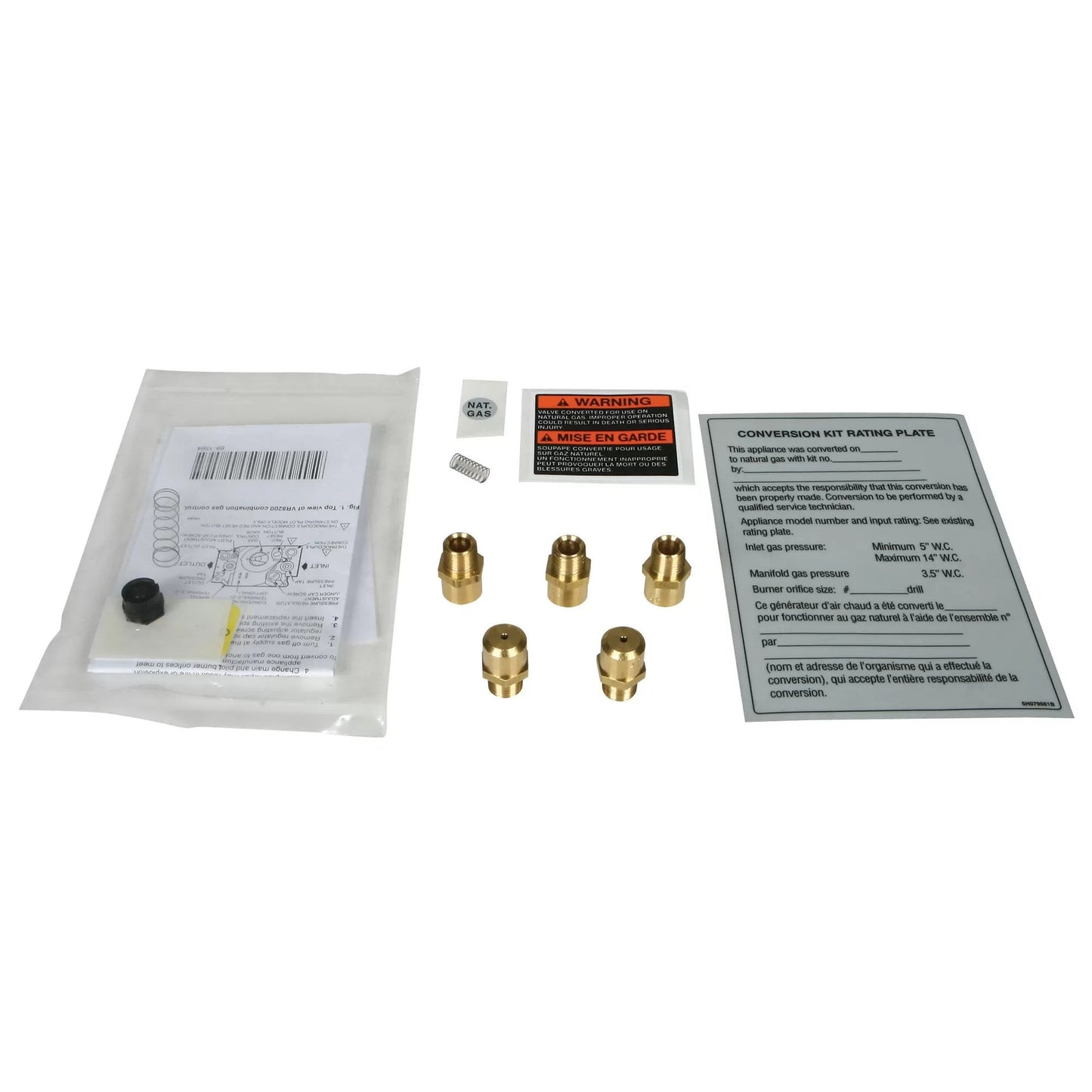 Modine® Hot Dawg® Propane to Natural Gas Conversion Kit for Spark Ignition Heaters - HD30 to HD75 - QC Supply -